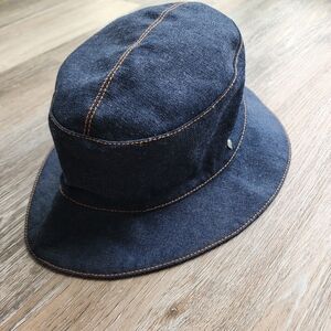 Helen Kaminski Denim Bucket Hat Size Medium